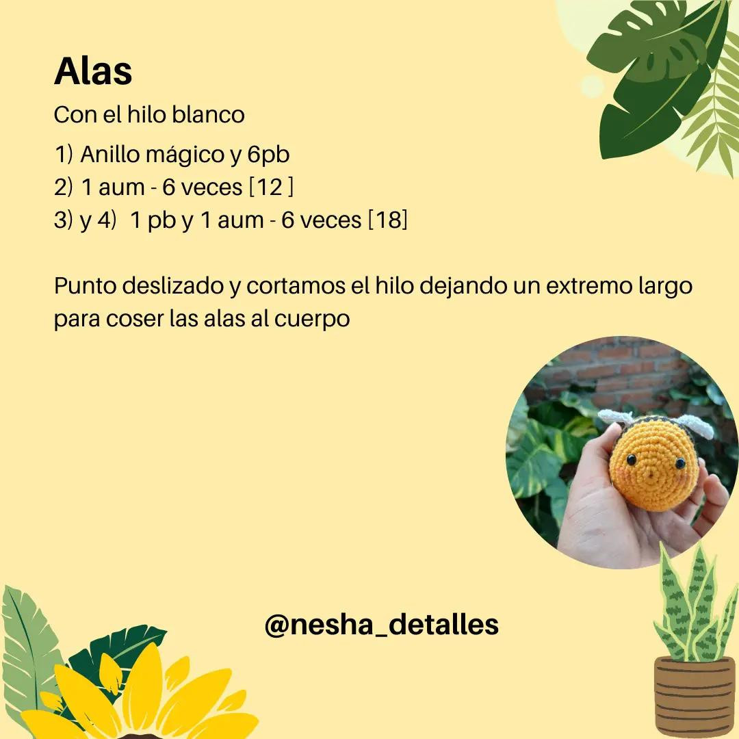 Patrón de abejita fácil para principiantes de crochet