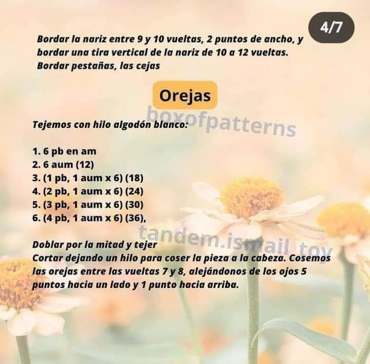 Patrón de amigurumi de corderito tierno y fácil de seguir