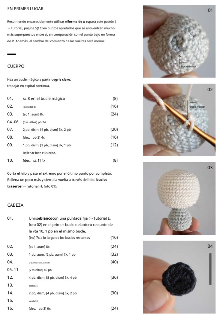 Patrón de amigurumi de ojo para Halloween