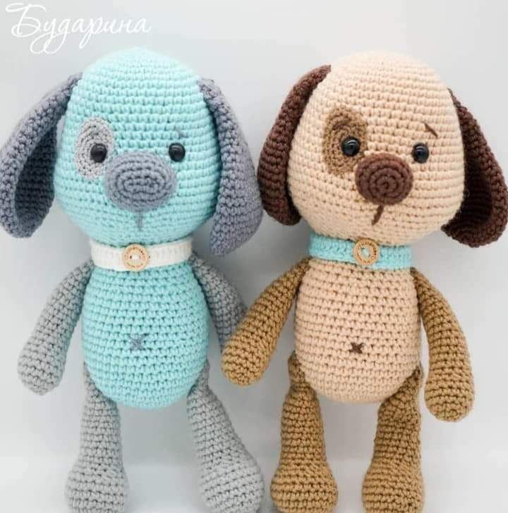 Patrón de Amigurumi de Perro Colorido Gratis