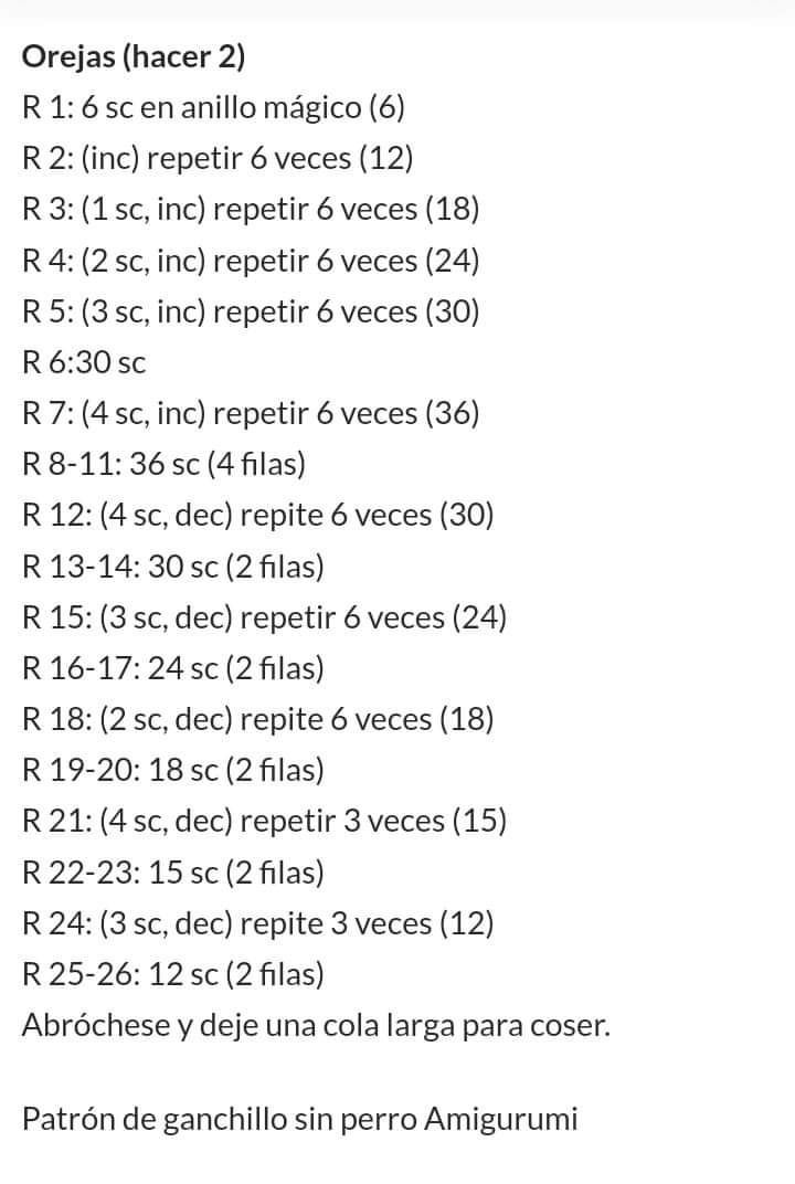 Patrón de Amigurumi de Perro Colorido Gratis