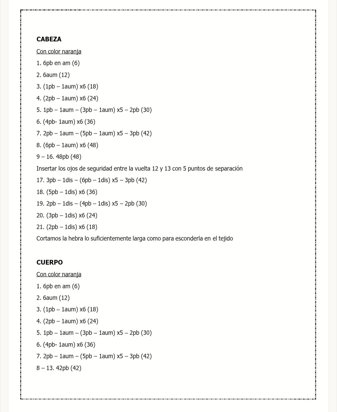 Patrón de amigurumi de tigre adorable para principiantes