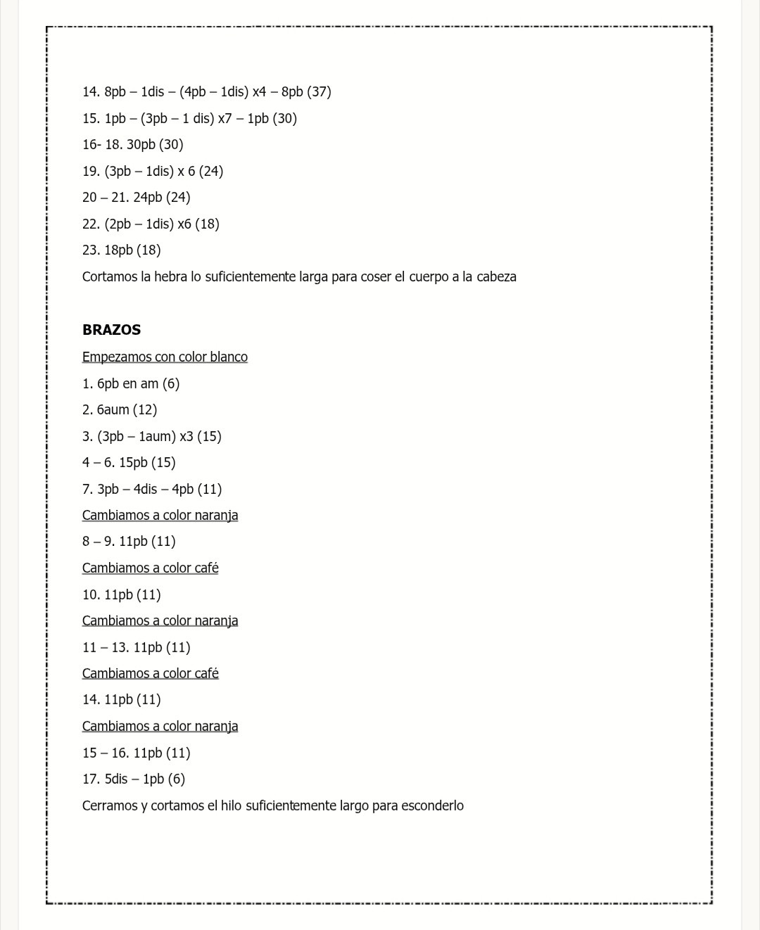 Patrón de amigurumi de tigre adorable para principiantes