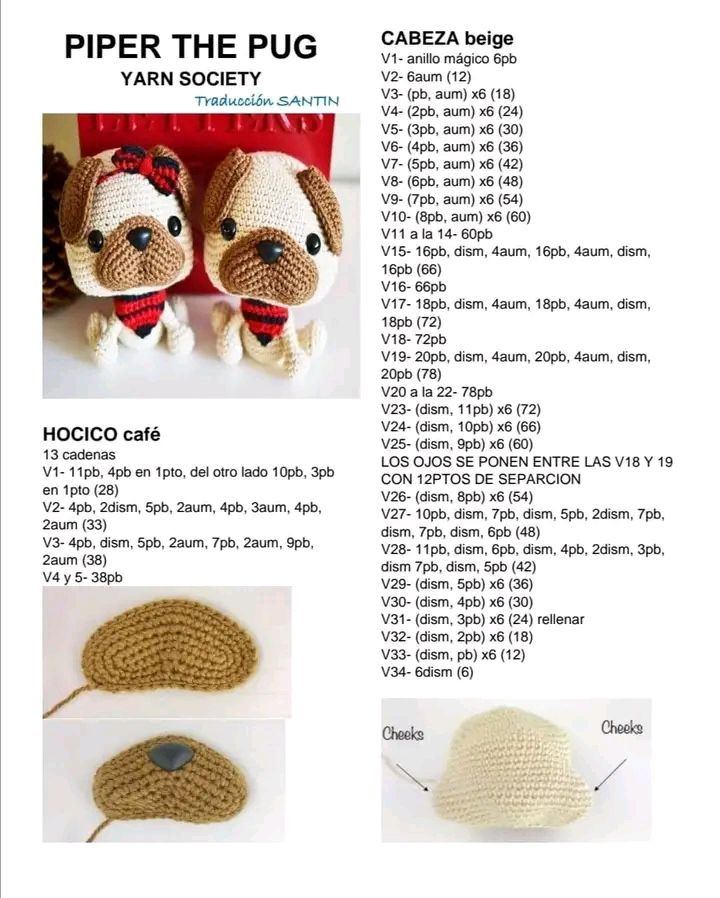 Patrón de Amigurumi Perrito Adorable para Principiantes