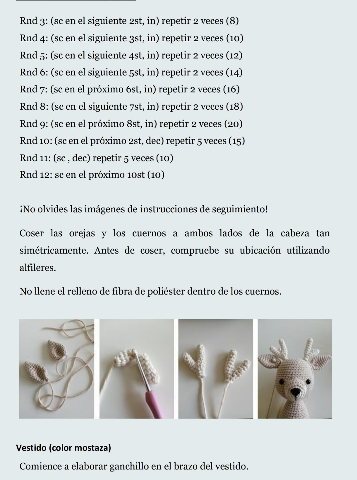 Patrón de ciervita adorable y gratuito para crochet