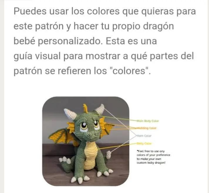 Patrón de dragón de ganchillo: Primera Parte