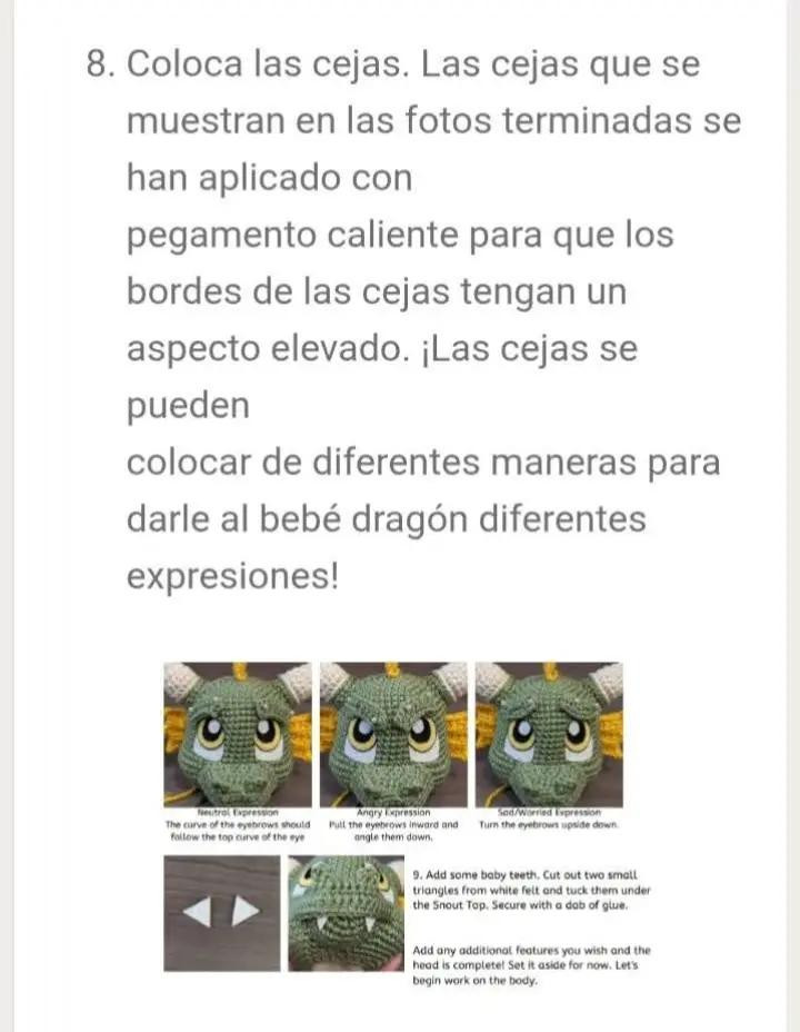 Patrón de dragón de ganchillo: Primera Parte