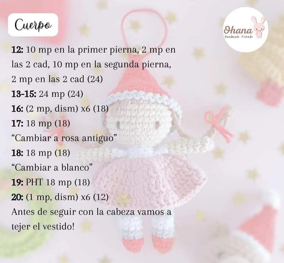 Patrón de duendecita navideña de crochet fácil y gratuito