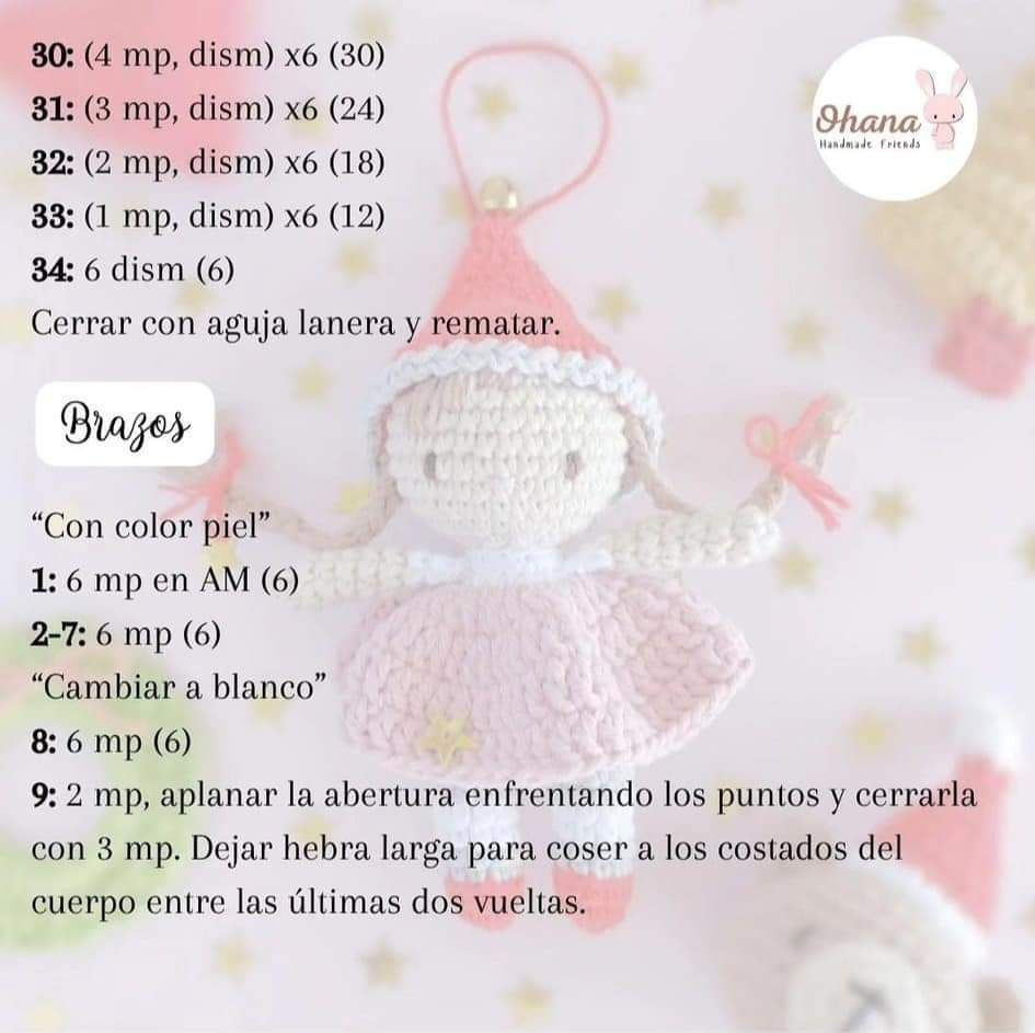 Patrón de duendecita navideña de crochet fácil y gratuito