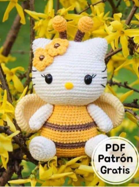 Patrón de muñeco de ganchillo en forma de mariposa