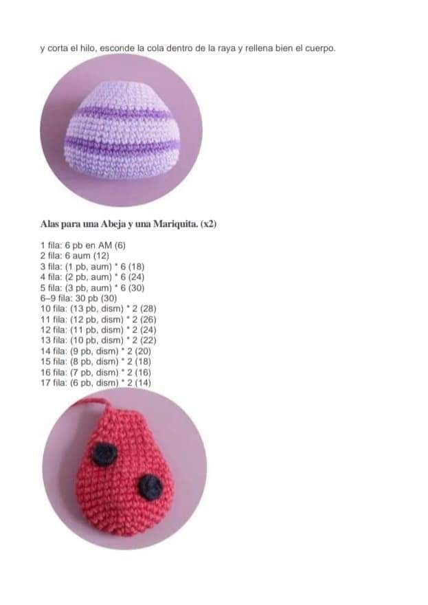 Patrón de muñeco de ganchillo en forma de mariposa