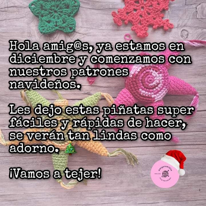 Patrón de piñata de crochet colorido y gratuito para principiantes