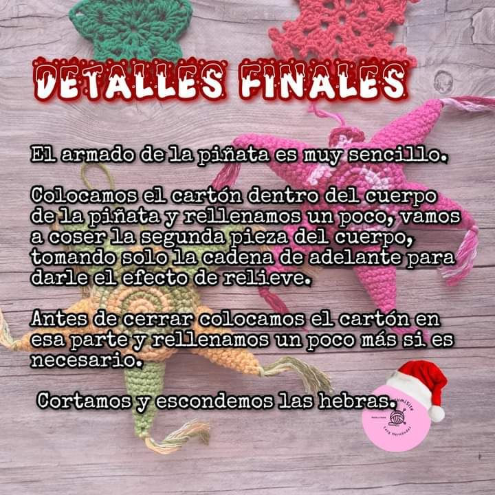 Patrón de piñata de crochet colorido y gratuito para principiantes