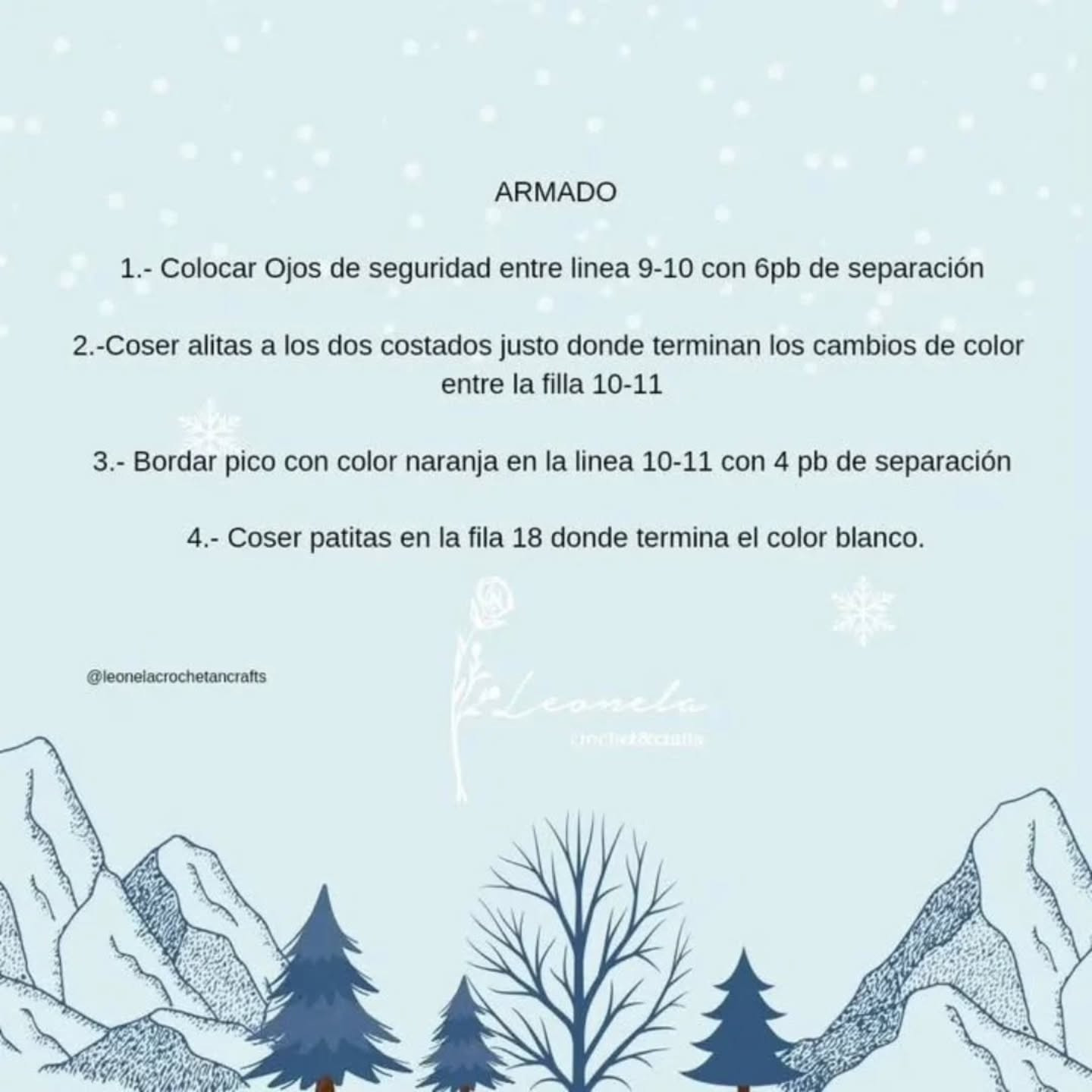 Patrón de Pingüino Amigurumi Gratis para Crochet