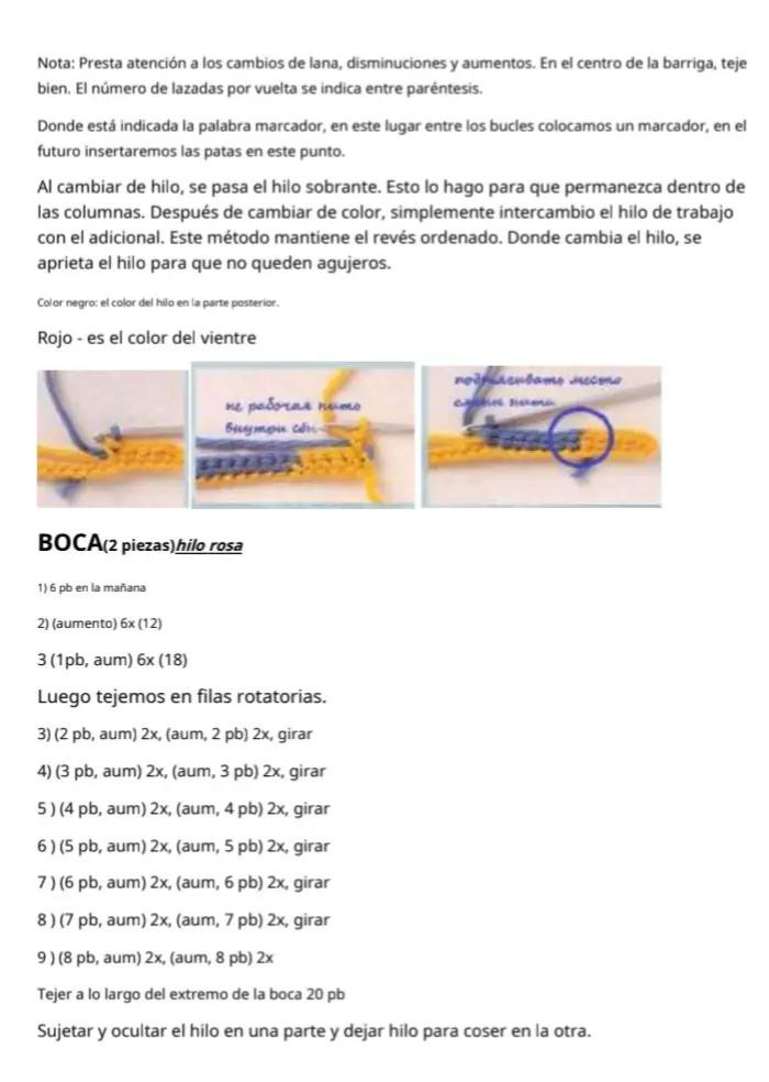 Patrón de salamandra de crochet: descarga gratuita