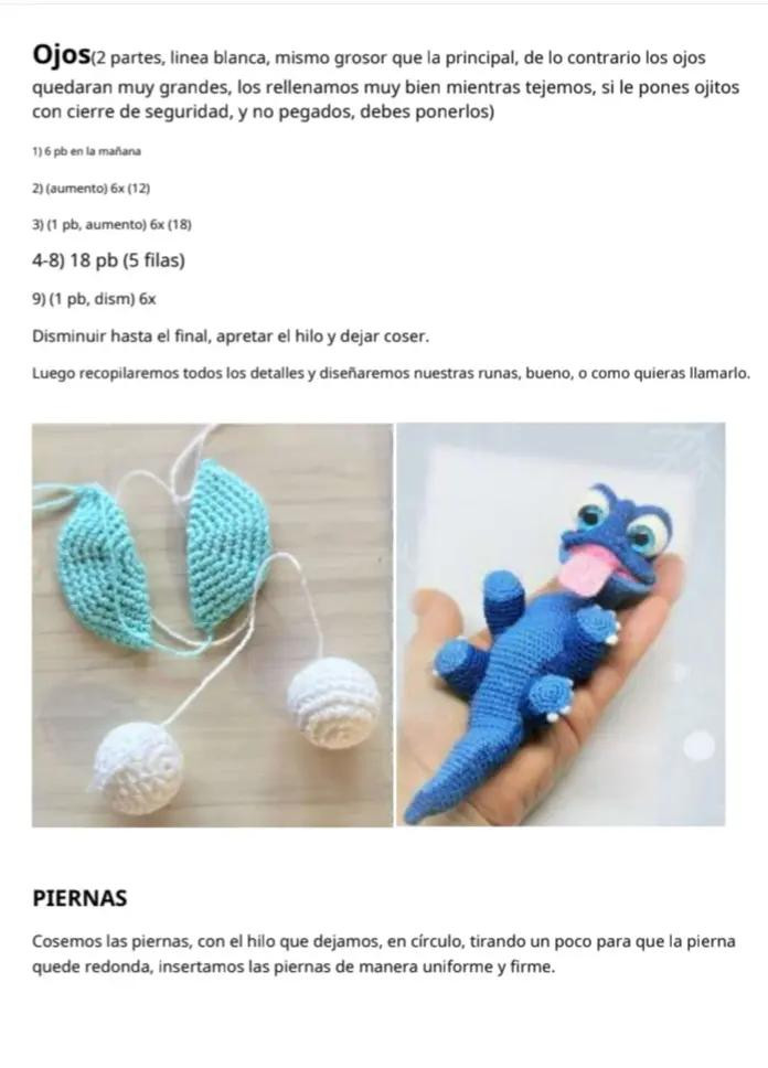 Patrón de salamandra de crochet: descarga gratuita