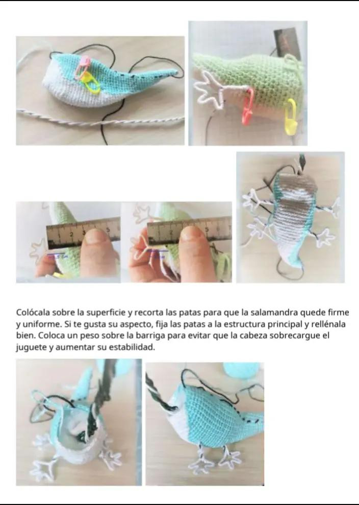 Patrón de salamandra de crochet: descarga gratuita