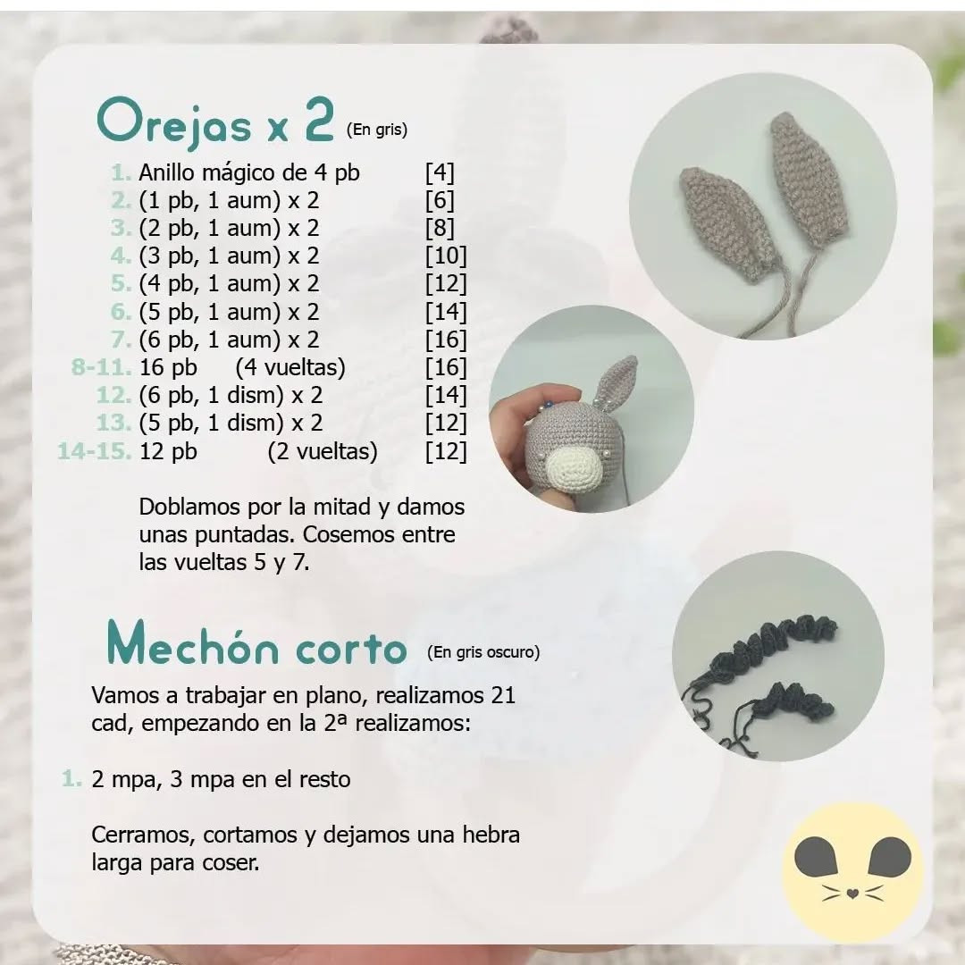Patrón de sonajero burro para crochet gratis
