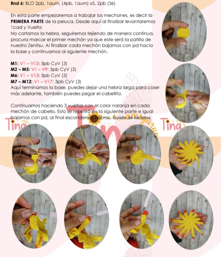 Patrón de Zenitsu Agatsuma en crochet - Demon Slayer