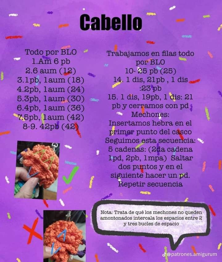 Patrón gratis de amigurumi de Carlitos de Rugrats