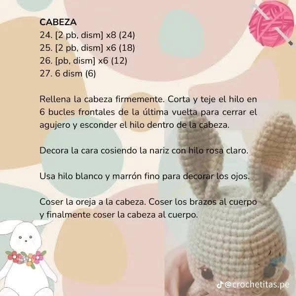 Patrón gratis de conejo con peto para crochet amigurumi