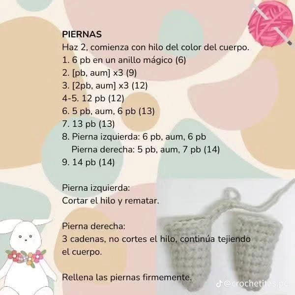 Patrón gratis de conejo con peto para crochet amigurumi