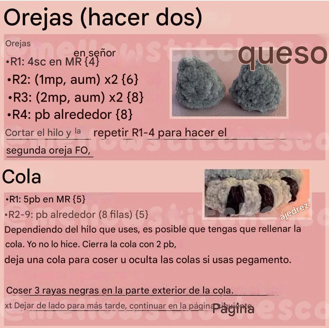 Patrón gratis de crochet de la gata Pusheen para principiantes