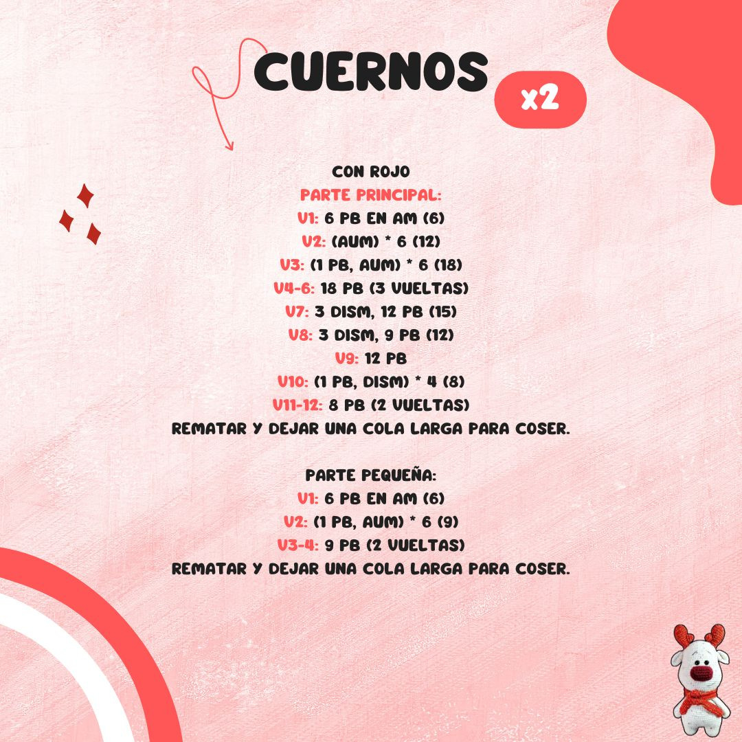 Patrón Gratis de Reno Amigurumi para Tejer en Casa