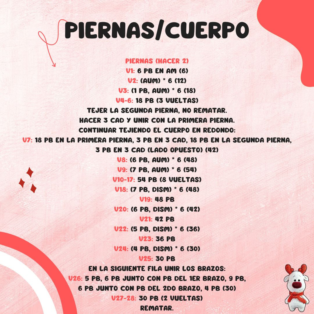 Patrón Gratis de Reno Amigurumi para Tejer en Casa