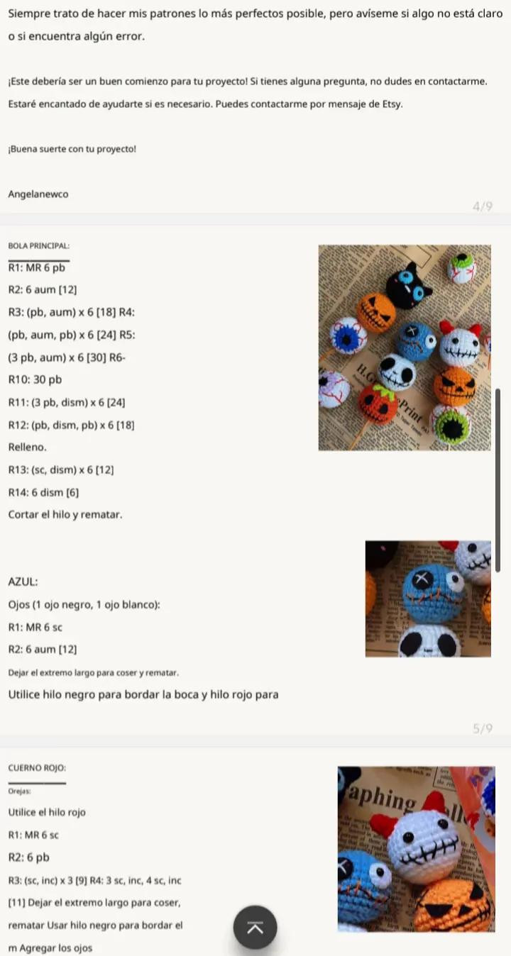 PATRON GRATIS N° 20 - PALETAS HALLOWEEN 🎃