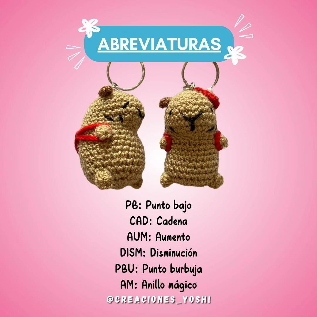 Patron gratuito de Capibara a crochet 💗✨
