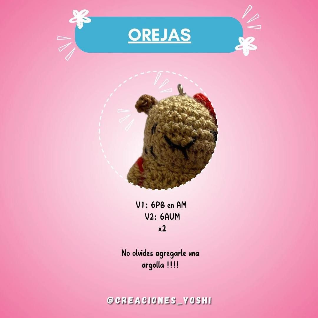 Patron gratuito de Capibara a crochet 💗✨