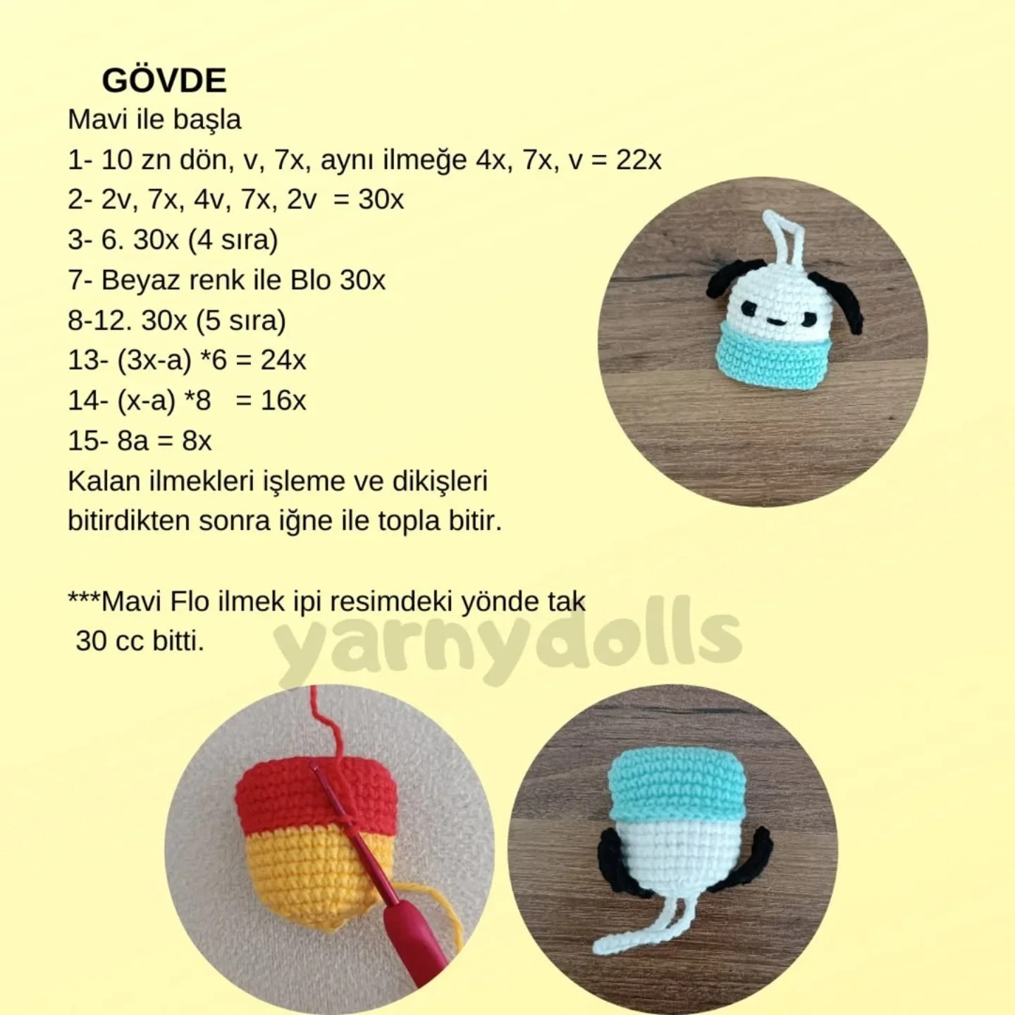 Pochacco Anahtarlık Tarif: Sevimli ve Kolay Amigurumi