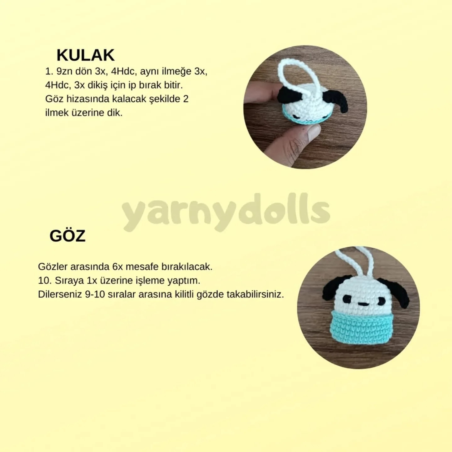Pochacco Anahtarlık Tarif: Sevimli ve Kolay Amigurumi