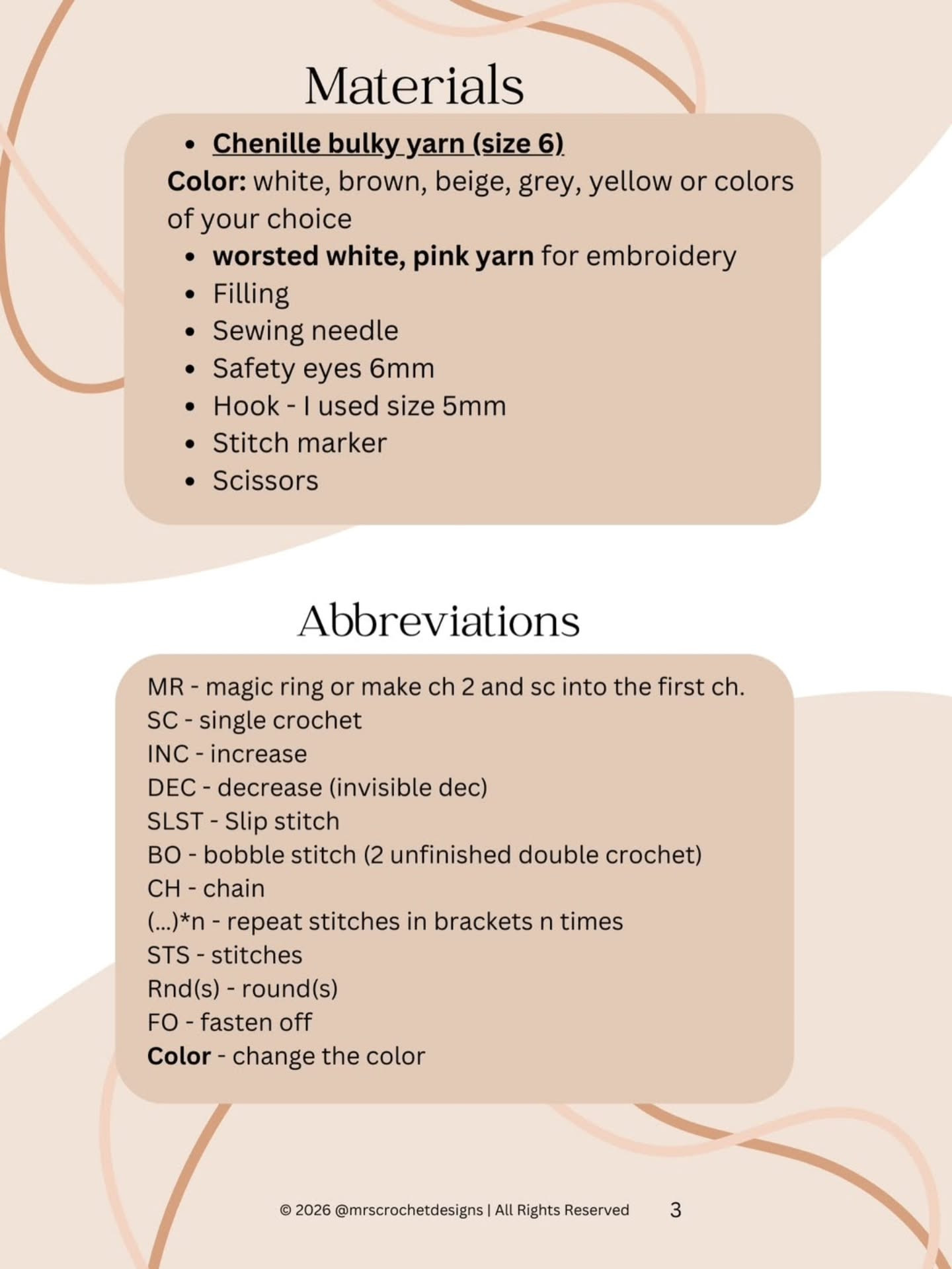 Quick and Easy Crochet Pattern for Mini Hamsters