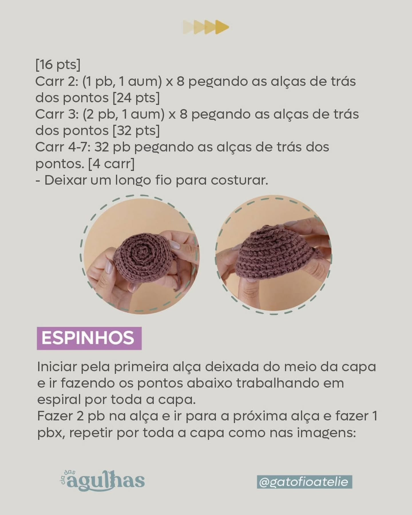Receita de Amigurumi Mini Ouriço Fofo para Iniciantes