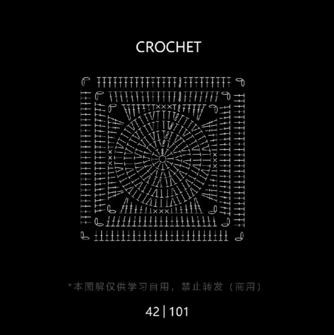 Round Crochet Pattern with Rabbit and Floral Design