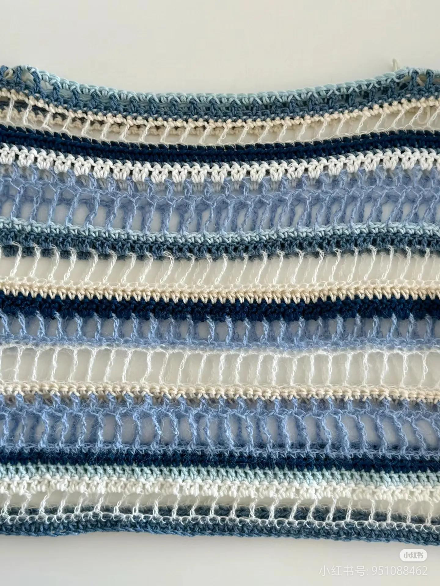 Stylish Crocheted Striped Sweater for a Casual Look