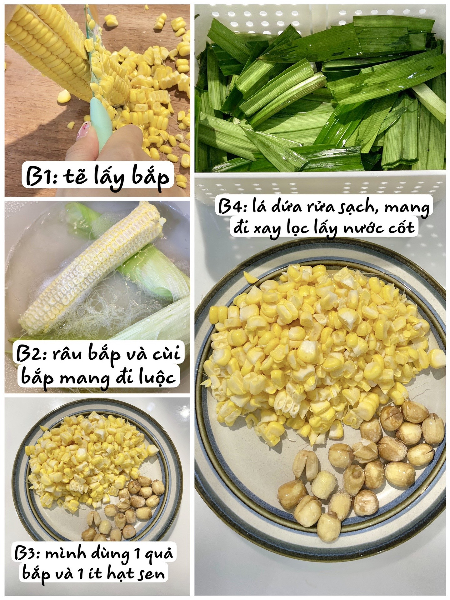 SỮA BẮP HẠT SEN - DỄ NGỦ THƠM NGON BỔ DƯỠNG 🌽🪷