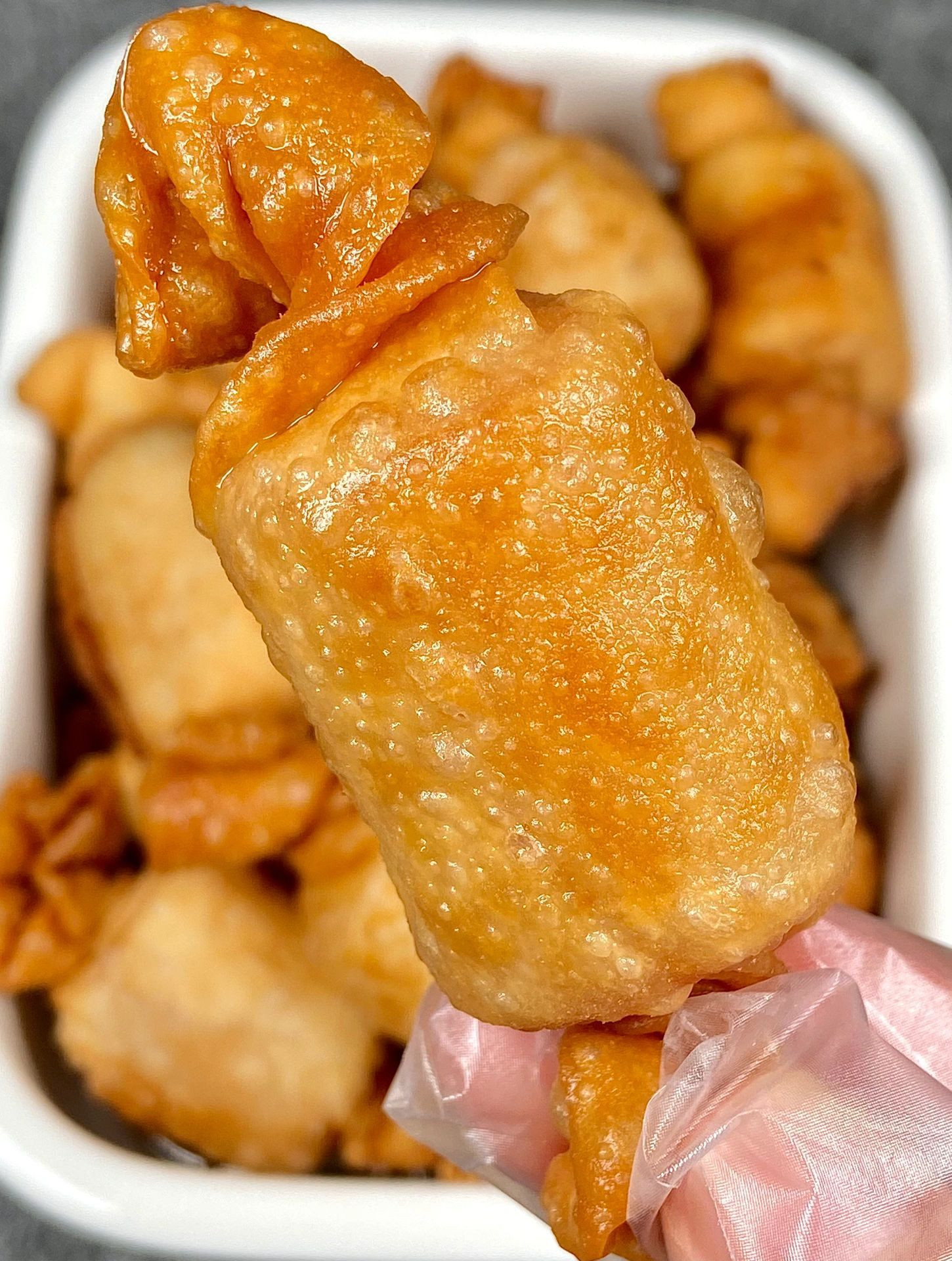 Sủi cảo xúc xích chiên