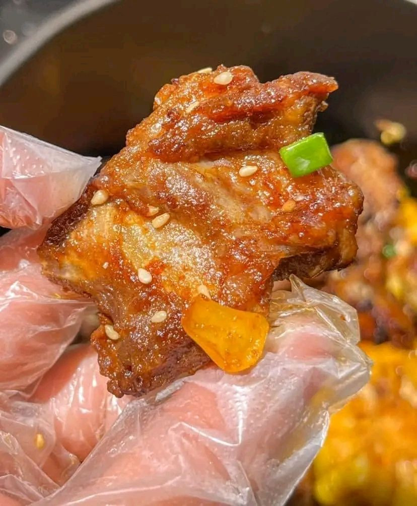 sườn nướng nồi chiên không dầu