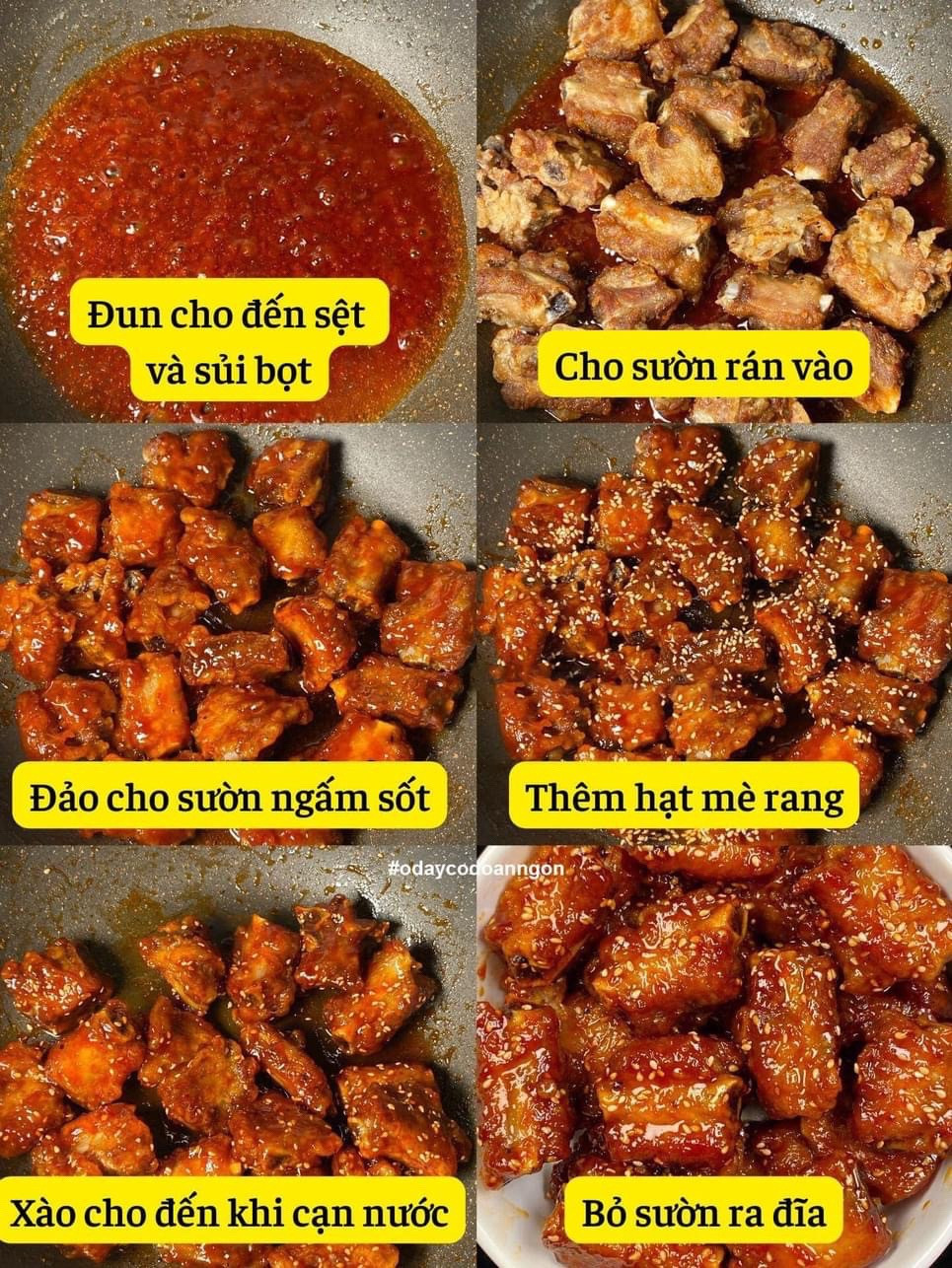 Sườn Xào Chua Ngọt Đậm Đà Hương Vị Việt