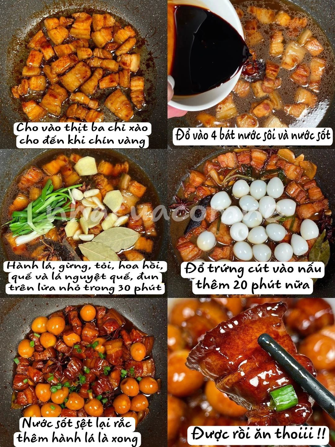 Thịt kho trứng cút