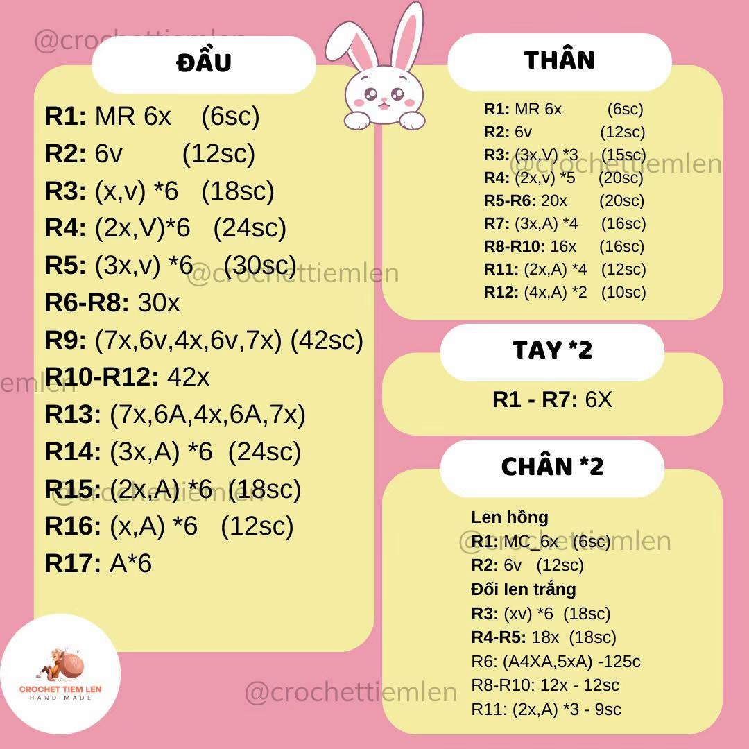 Thú bông len hình thỏ trong trái dâu tây đáng yêu