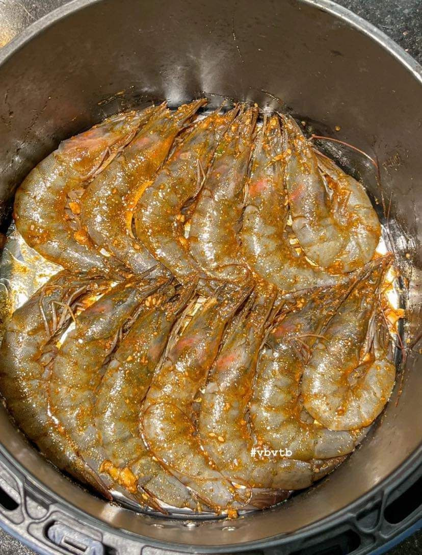 Tôm Nướng Giòn Tan Bằng Nồi Chiên Không Dầu