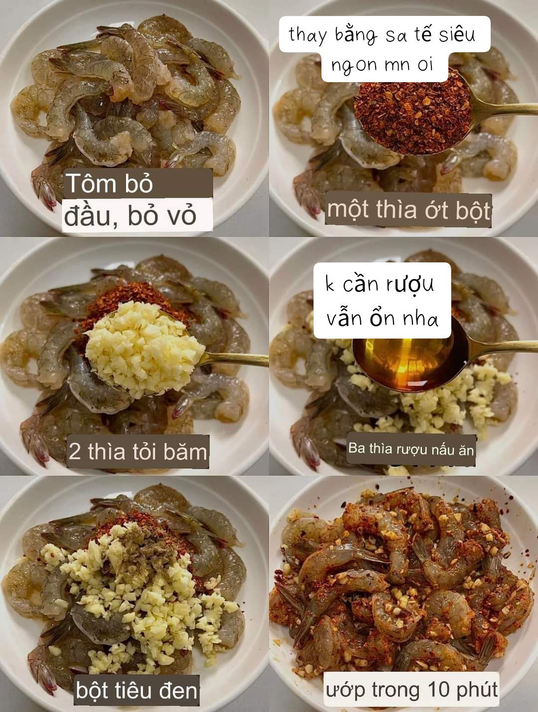 Tôm Xào Sa Tế Cay Nồng Bùng Nổ Hương Vị