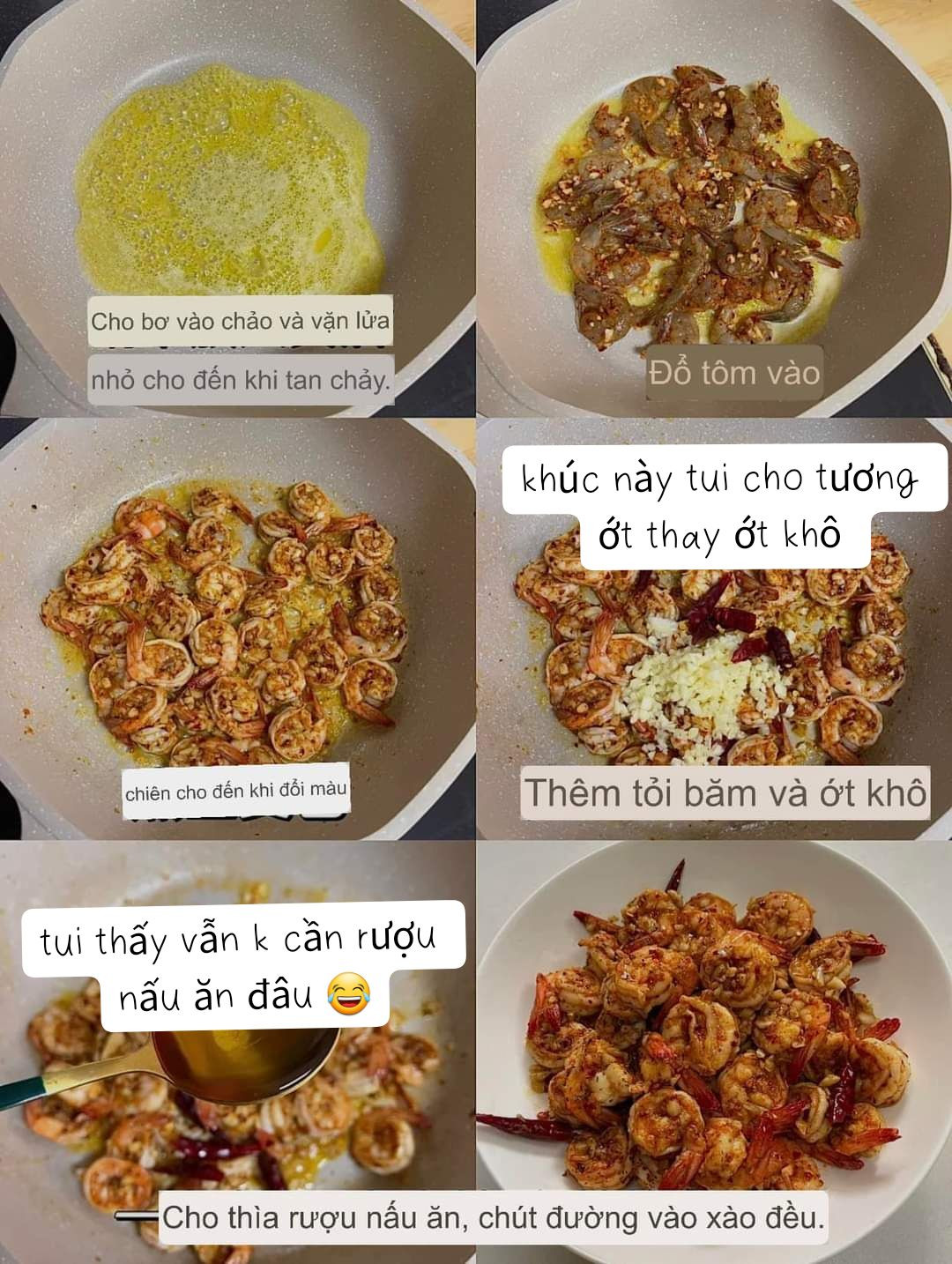 Tôm Xào Sa Tế Cay Nồng Bùng Nổ Hương Vị