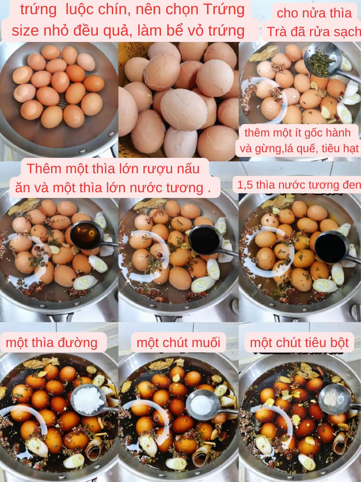 Trứng Trà Đậm Đà Hương Vị Trung Hoa