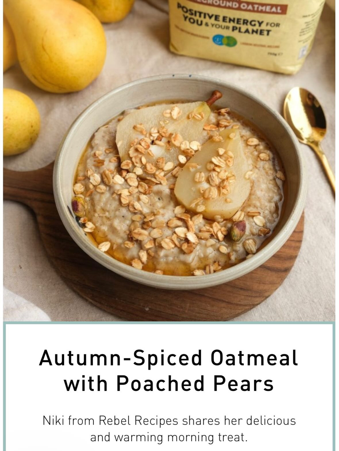 Warm Spiced Pear and Oatmeal Delight