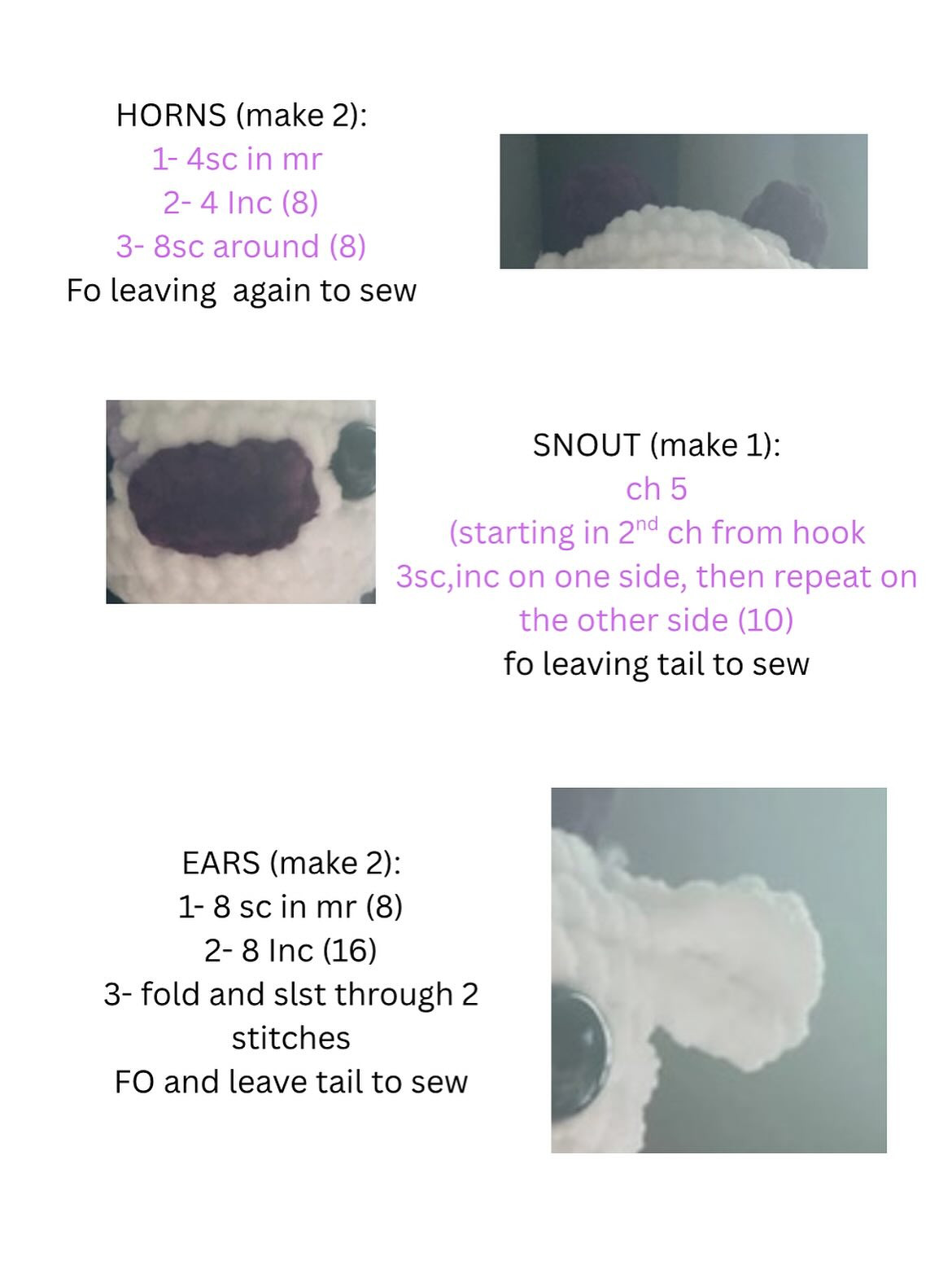 Adorable Cow Crochet Pattern for Beginners